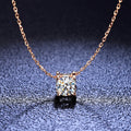 Sterling Silver Moissanite Bull Head Necklace