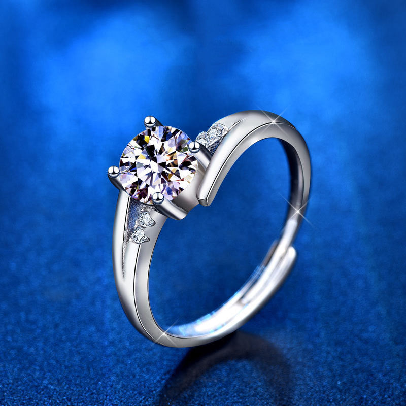 925 Silver Ring Moissanite Silver Women's Ring