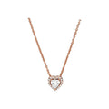 S925 Sterling Silver Rose Gold Heart Shaped Necklace