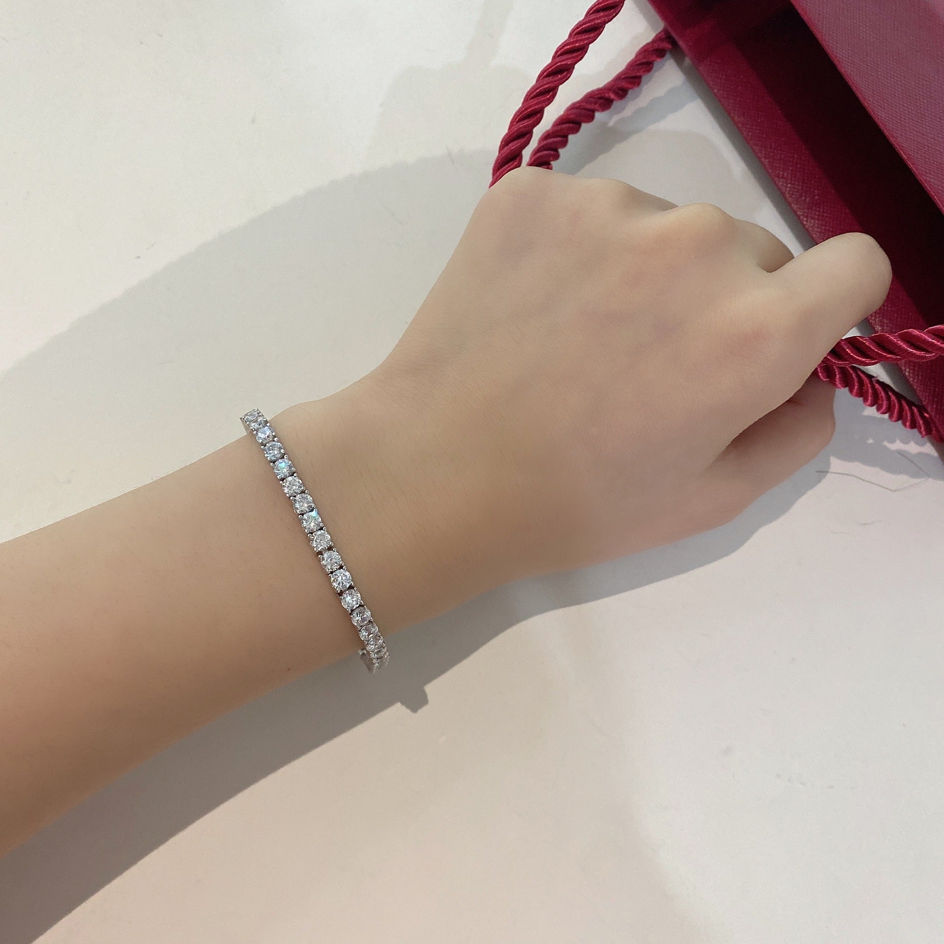 Women's Sterling Silver Tennis Bracelet