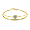 S925 Silver Moissanite Stackable Bracelet