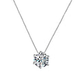 Single diamond necklace women
