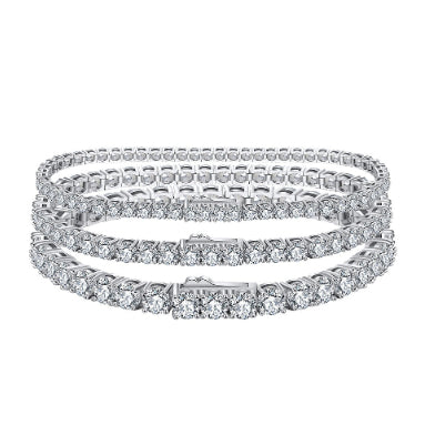 S925 Sterling Silver 40mm Tennis Bracelet