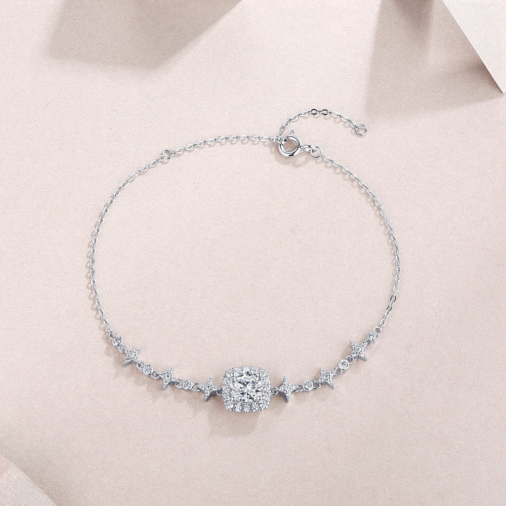 S925 Silver Moissanite Bracelet