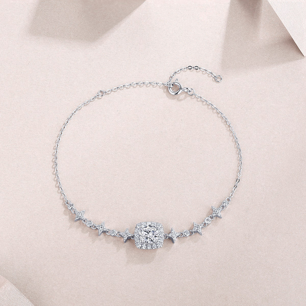 S925 Silver Moissanite Bracelet