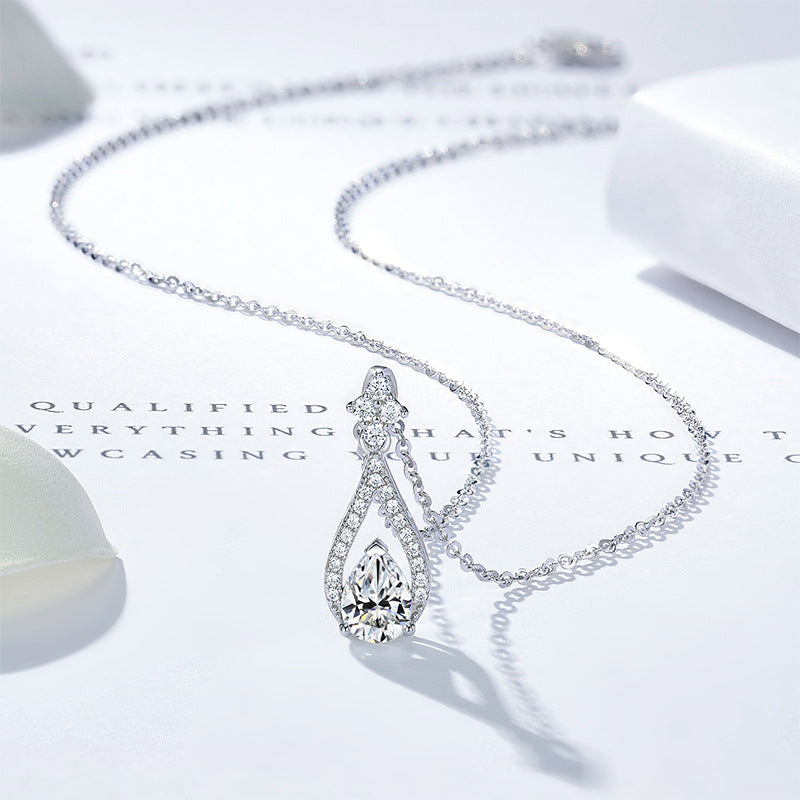 Waterdrop Necklace In S925 Sterling Silver With A Niche Design
