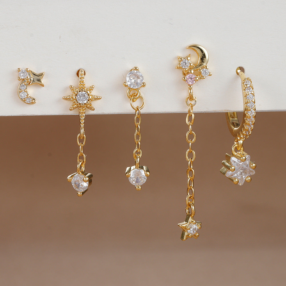Five-piece Earings Set