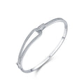 S925 Sterling Silver Diamond Geometric Bracelet