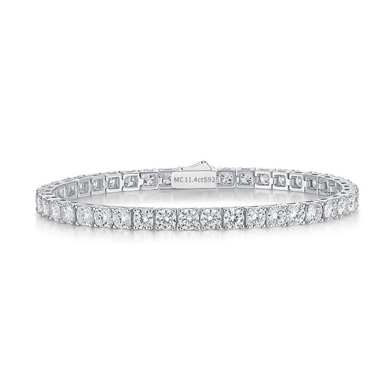 Sterling Silver D Color Moissanite Tennis Bracelet
