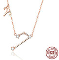 Twelve Constellation Necklace S925 Silver Rose Gold Necklace