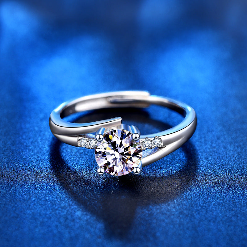 925 Silver Ring Moissanite Silver Women's Ring