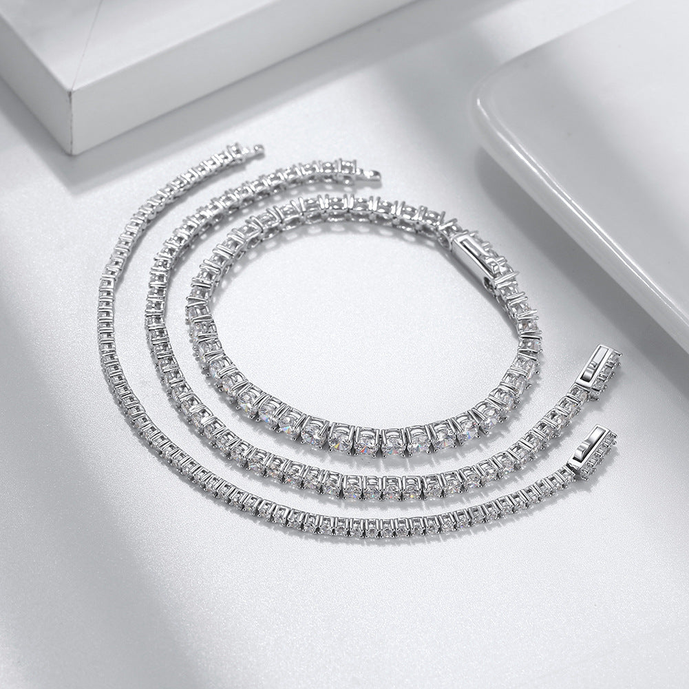 S925 Sterling Silver 40mm Tennis Bracelet