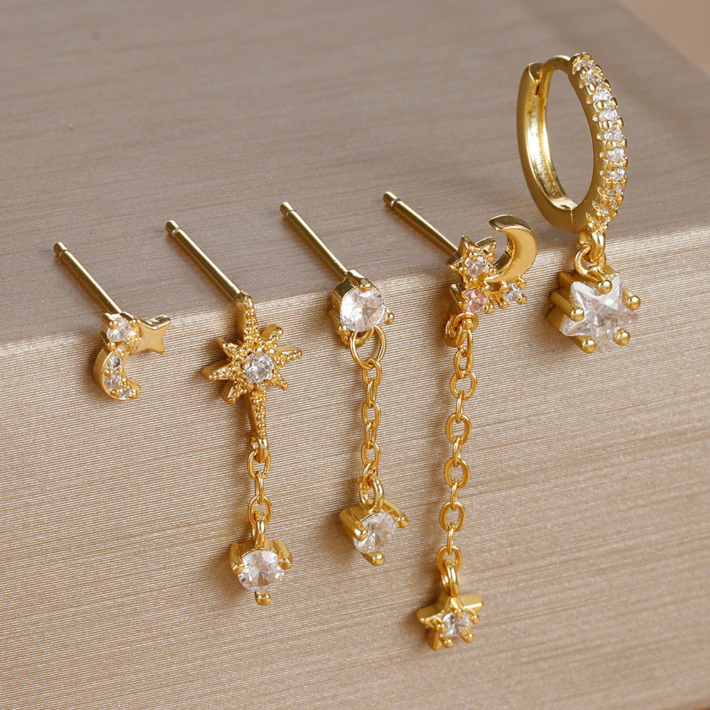 Five-piece Earings Set