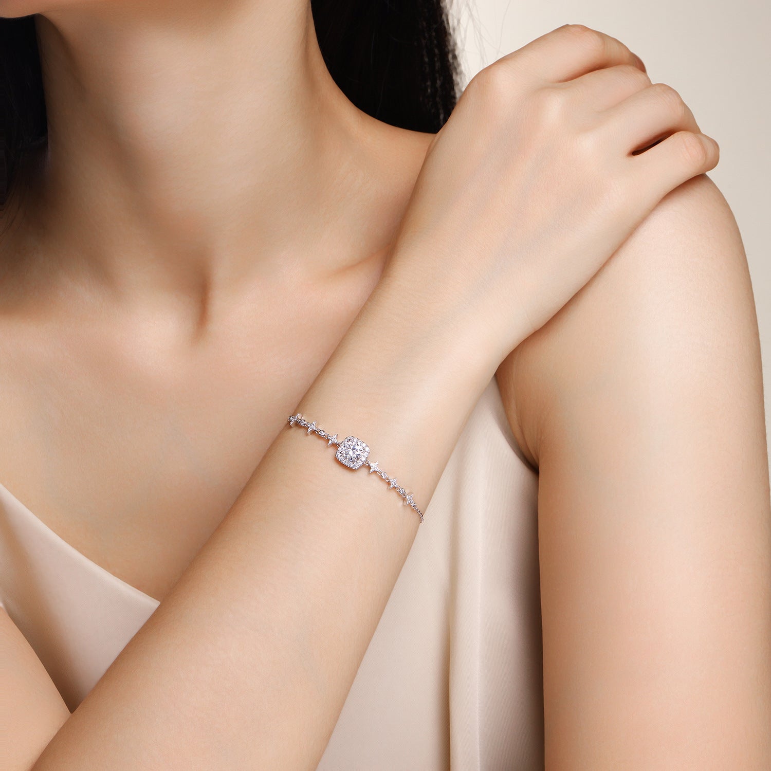 S925 Silver Moissanite Bracelet