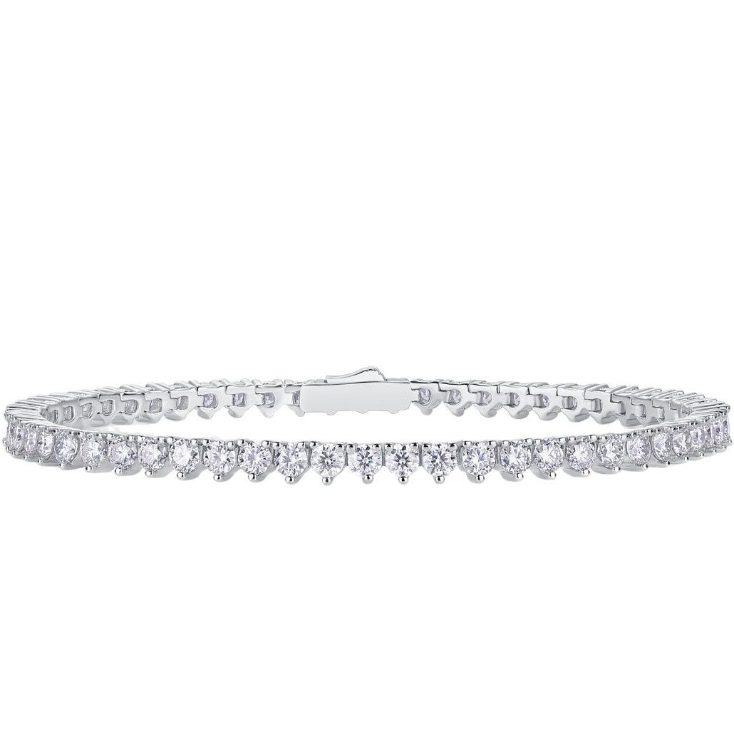 Silver Moissanite Bracelet