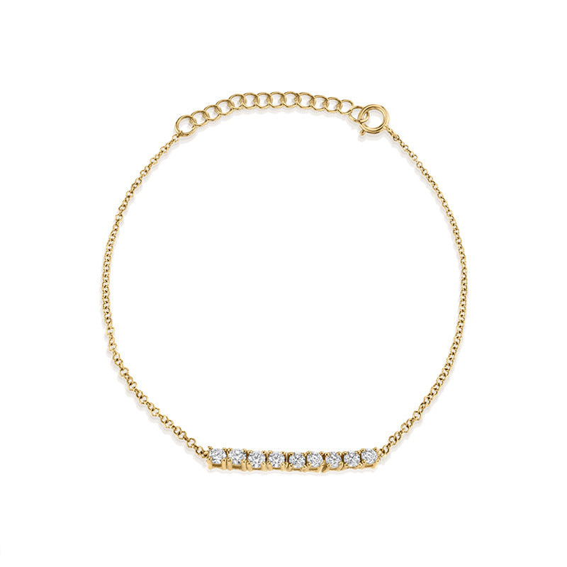 All-match Geometric Tennis Chain Colorful Zircon Bracelet