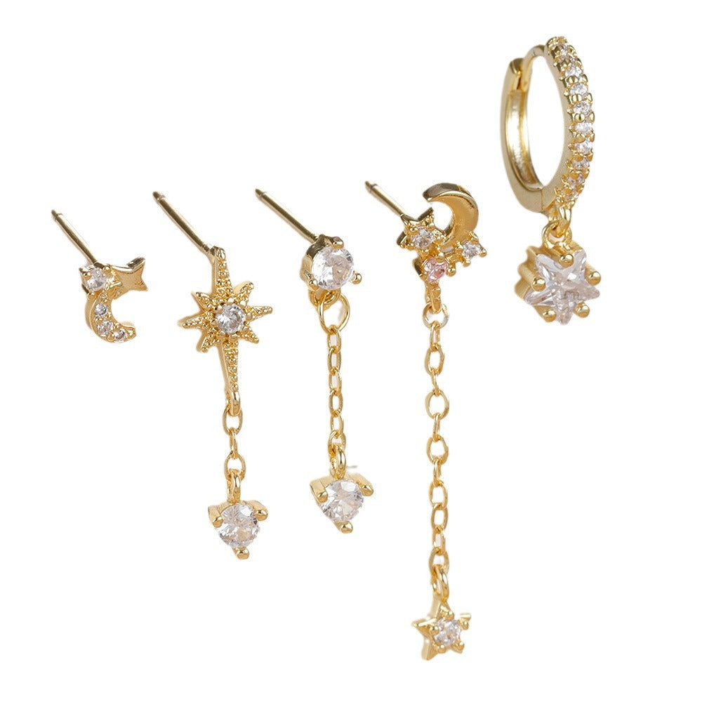 Five-piece Earings Set