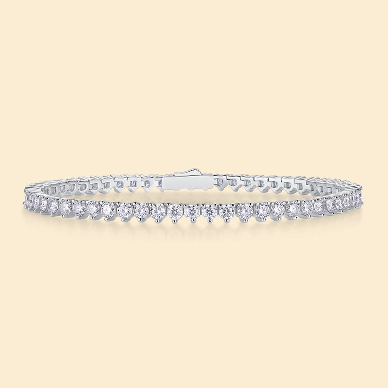 Silver Moissanite Bracelet