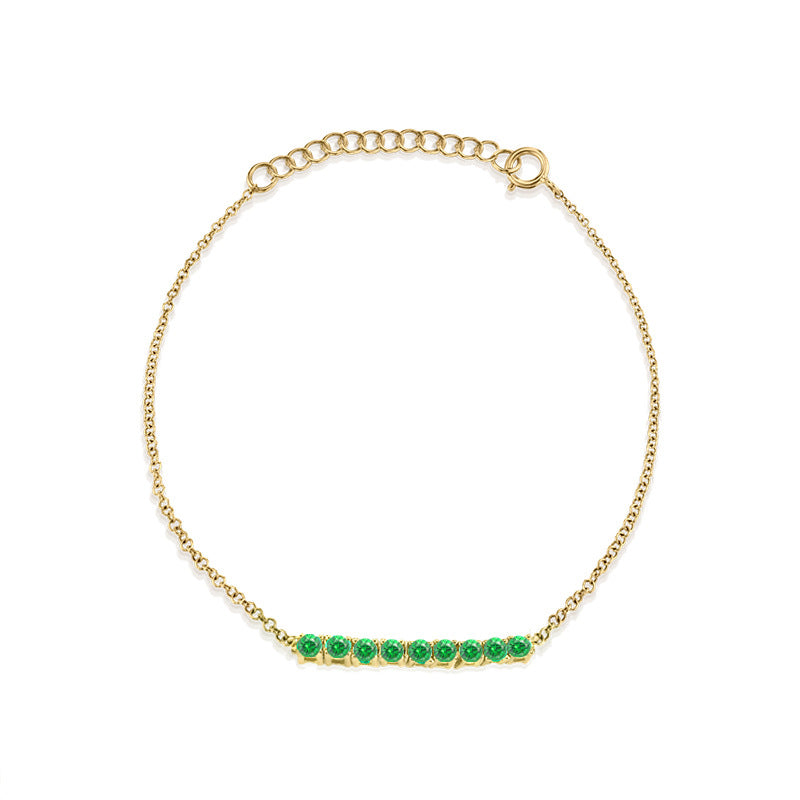 All-match Geometric Tennis Chain Colorful Zircon Bracelet