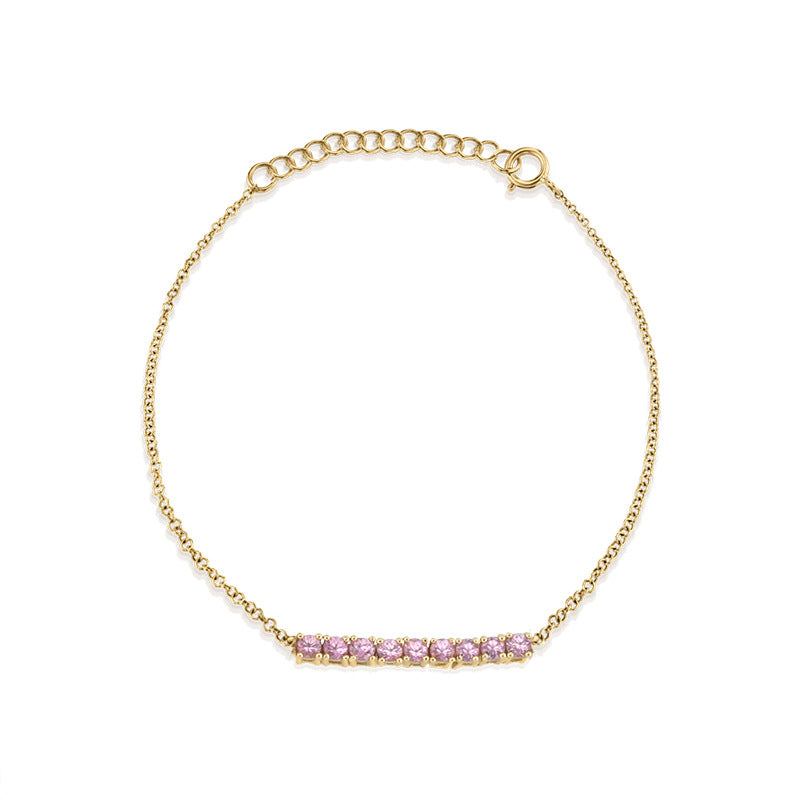 All-match Geometric Tennis Chain Colorful Zircon Bracelet