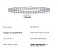 S925 Silver Moissanite Tennis Bracelet