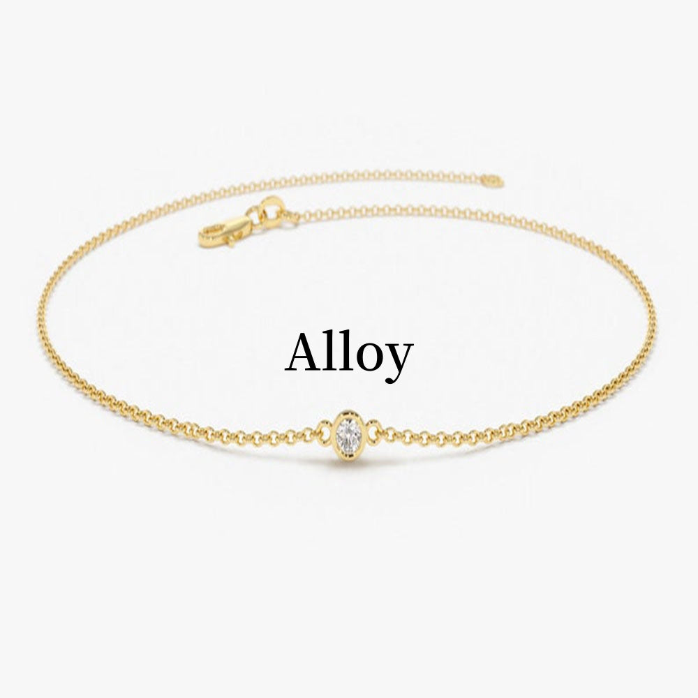 All-match Geometric Tennis Chain Colorful Zircon Bracelet
